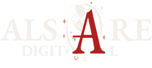 Logo officiel d’AlSare Digital – Agence de développement web, design UX/UI et identité visuelle.