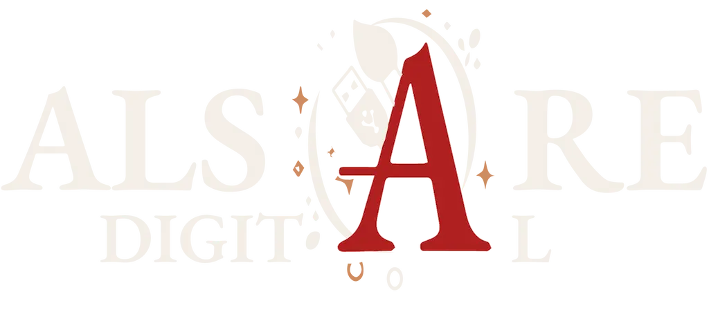 Logo officiel d’AlSare Digital – Agence de développement web, design UX/UI et identité visuelle.